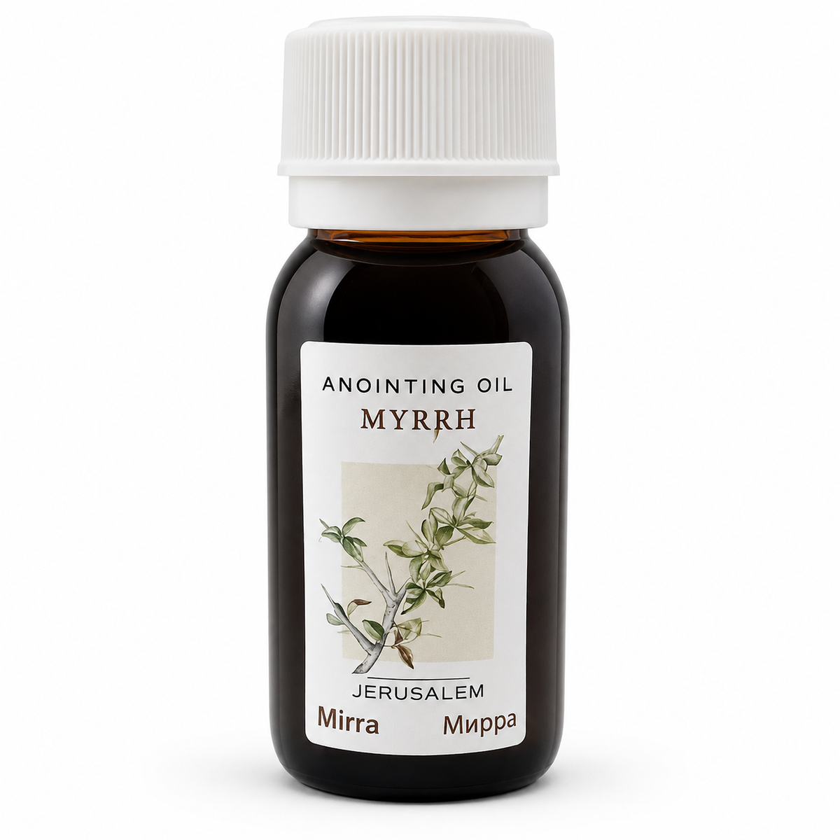 Authentic Myrrh Anointing Oil from Jerusalem - 50ml Blessed Holy Land Prayer Oil