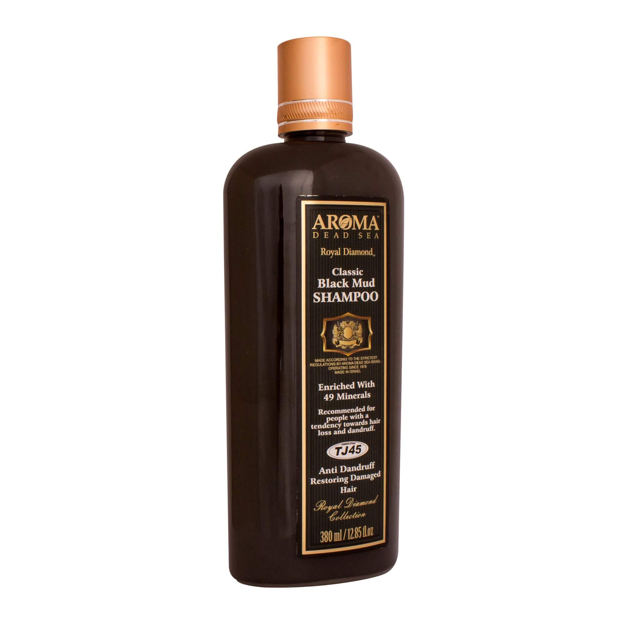 Black Mud Anti Dandruff & Restoring Damage Hair Shampoo by Aroma Dead Sea 12,85 fl.oz (380 ml)