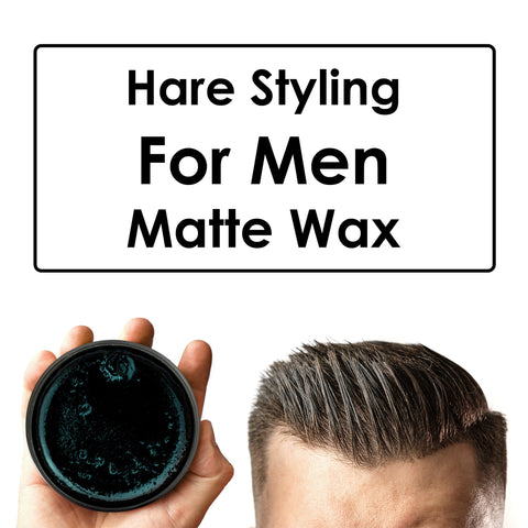 Natural Aqua Mineral Hair Styling Matte Wax for Men Strong Hold by Aroma Dead Sea 4 fl.oz (100ml)