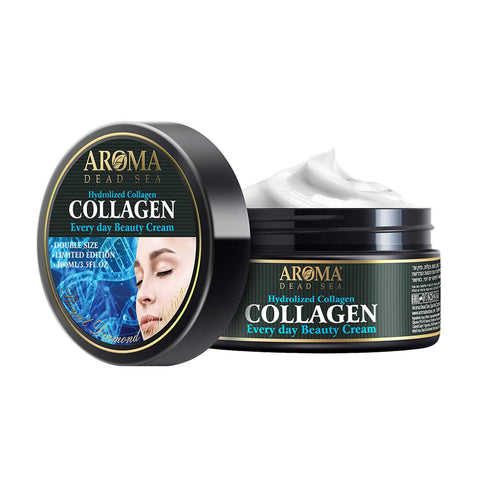 Anti-aging Hydrolyzed Collagen for Every Day Care Cream by Aroma Dead Sea 3,5 fl.oz (100 ml)