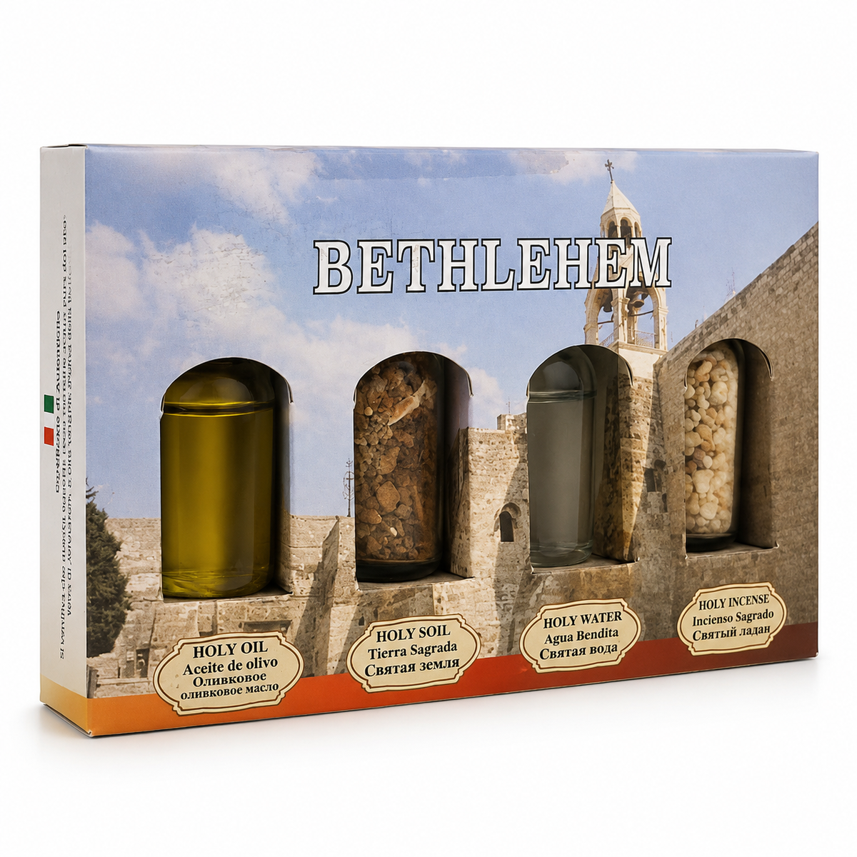 Bethlehem Blessing Set | Holy Land Oil, Soil, Water & Incense