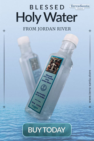 Blessed Holy Water from Jordan River – Authentic Baptism Site Water 8.5fl.oz/250ml