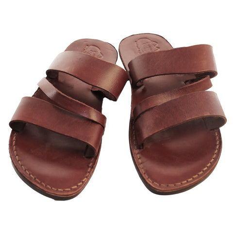 Men’s Authentic Leather Jesus Sandals – Biblical Footwear from the Holy Land