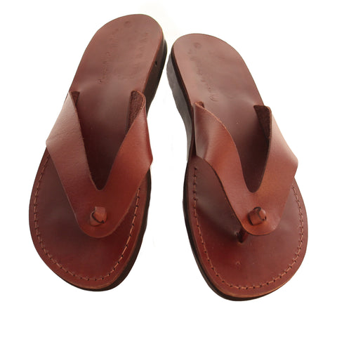 Unisex Leather Jesus Sandals Flip Flops – Authentic Holy Land Footwear