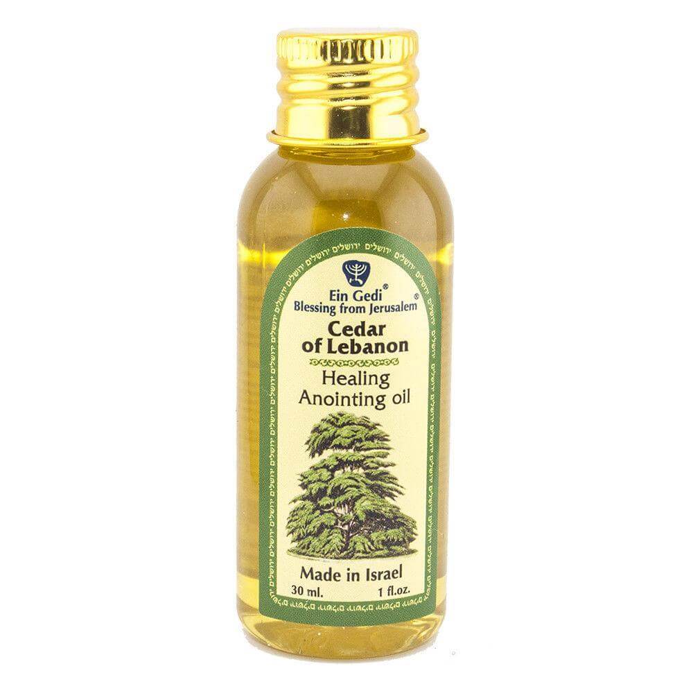 Bottle of Blessing Anointing Oil with Cedar of Lebanon Certified by Ein Gedi From Holy Land 30/60/100ml