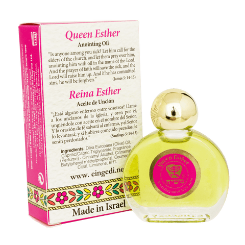 Ein Gedi Pure Authentic Anointing Oil Queen Esther Blessed from Jerusalem 0,25fl.oz/7,5 ml