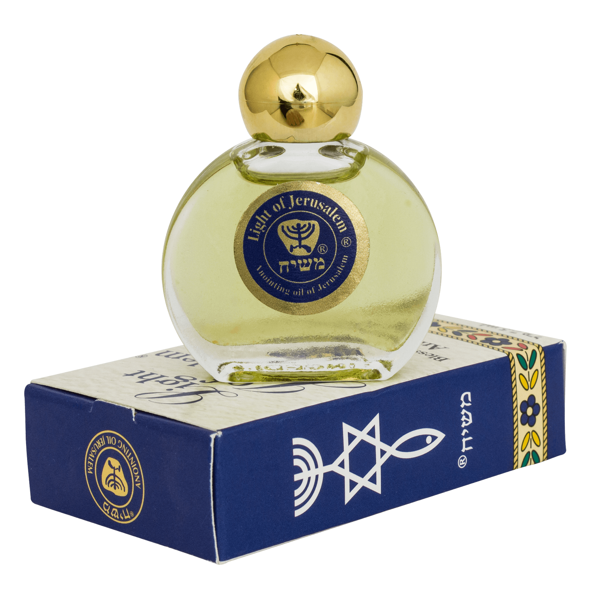 Ein Gedi Pure Authentic Anointing Oil Light of Jerusalem Blessed from Jerusalem 0,25fl.oz/7,5 ml