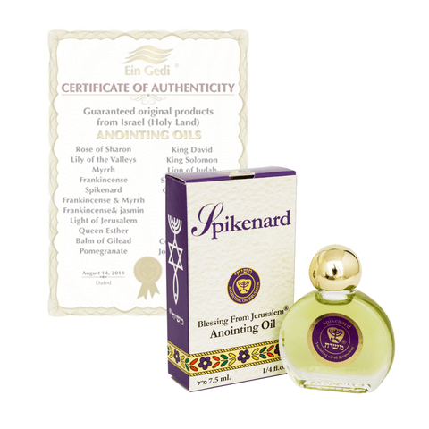 Ein Gedi Pure Authentic Anointing Oil Spikenard Blessed from Jerusalem 0,25fl.oz/7,5 ml