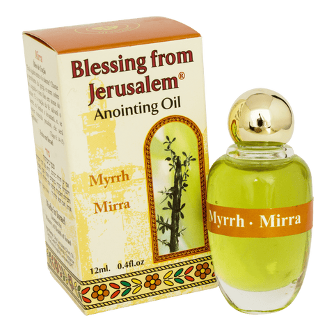 Authentic Anointing Oil Myrrh by Ein Gedi Blessed from Jerusalem 0,4fl.oz/12 ml