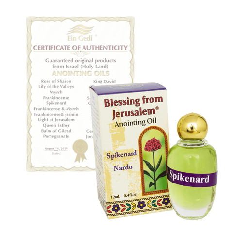 Authentic Anointing Oil Spikenard by Ein Gedi Blessed from Jerusalem 0,4fl.oz/12 ml