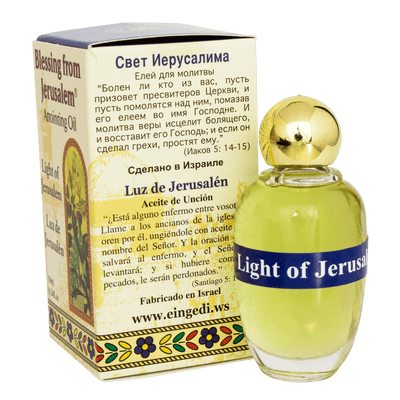 Authentic Anointing Oil Light of Jerusalem by Ein Gedi Blessed from Jerusalem 0,34fl.oz/10 ml