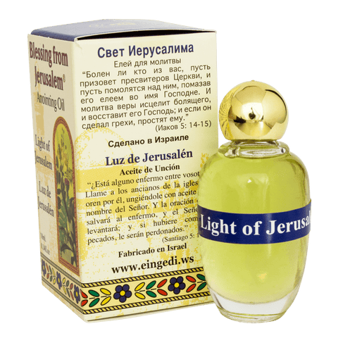 Authentic Anointing Oil Light of Jerusalem by Ein Gedi Blessed from Jerusalem 0,34fl.oz/10 ml