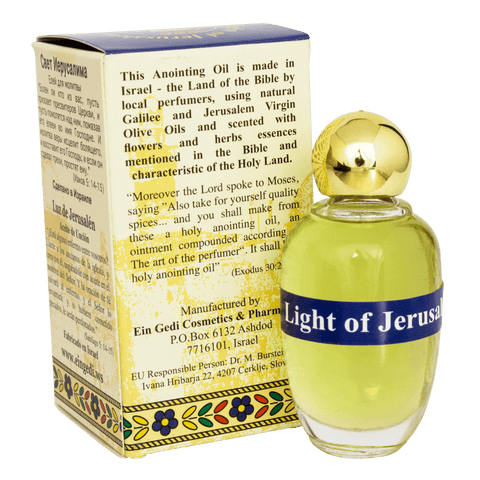 Authentic Anointing Oil Light of Jerusalem by Ein Gedi Blessed from Jerusalem 0,34fl.oz/10 ml