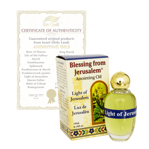 Authentic Anointing Oil Light of Jerusalem by Ein Gedi Blessed from Jerusalem 0,34fl.oz/10 ml