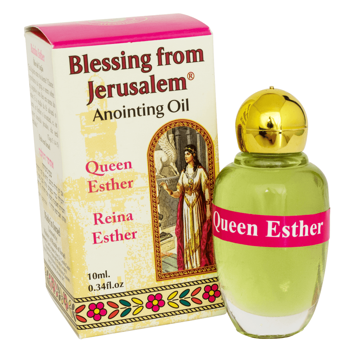 Authentic Anointing Oil Queen Esther by Ein Gedi Blessed from Jerusalem 0,34fl.oz/10 ml