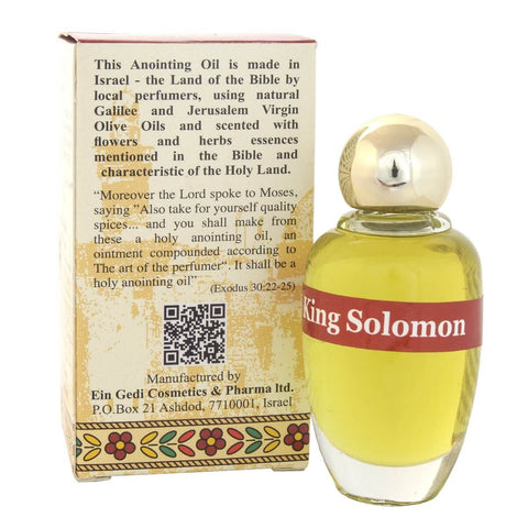 Authentic Anointing Oil King Solomon by Ein Gedi Blessed from Jerusalem 0,4fl.oz/12 ml