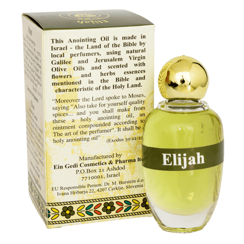 Authentic Anointing Oil Elijah by Ein Gedi Blessed from Jerusalem 0,34fl.oz/10 ml