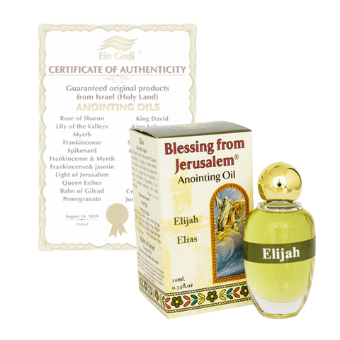 Authentic Anointing Oil Elijah by Ein Gedi Blessed from Jerusalem 0,34fl.oz/10 ml