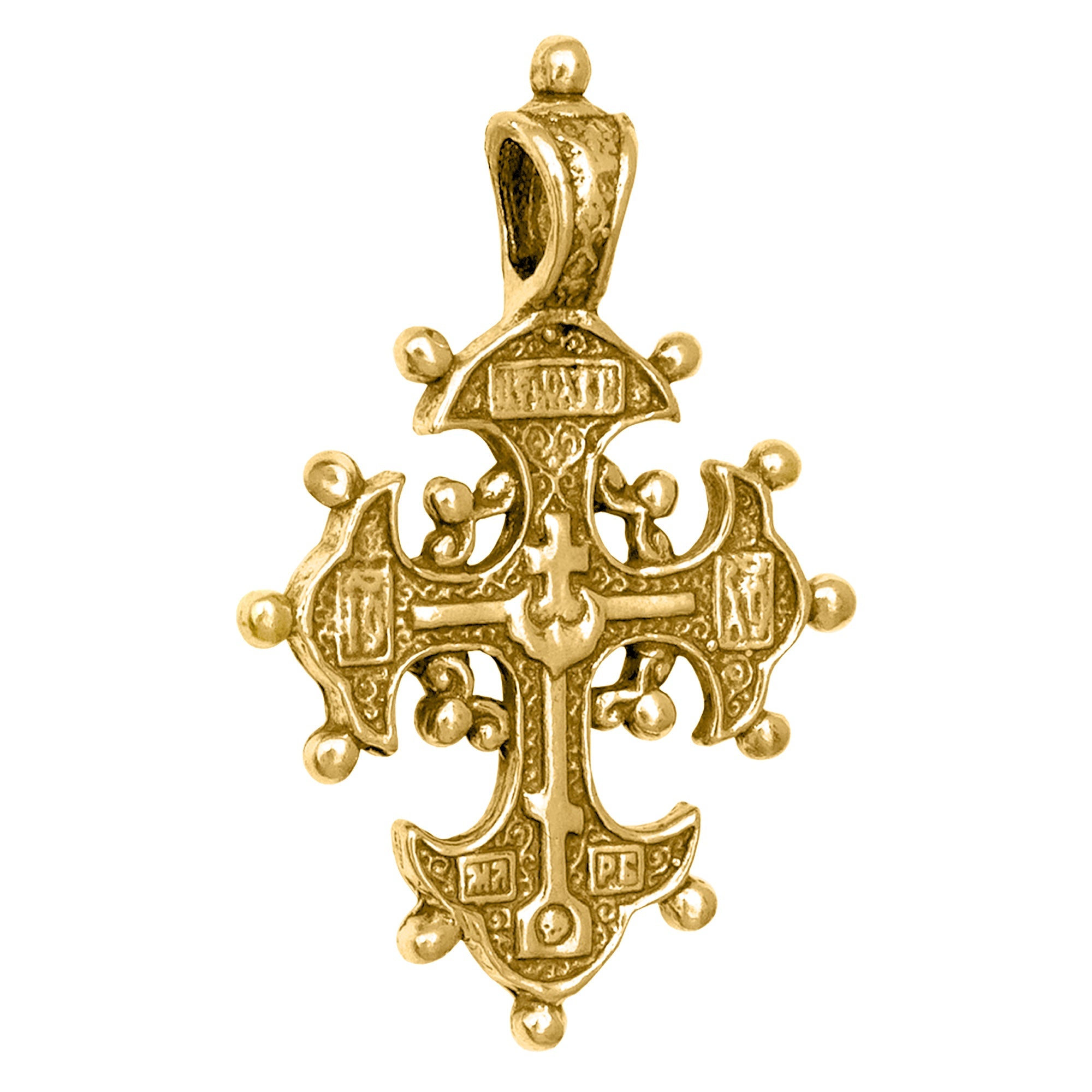 Orthodox Pectoral Tsata Cross Church Crown's Silver 925 Consecrated in Jerusalem - Holy Land Store