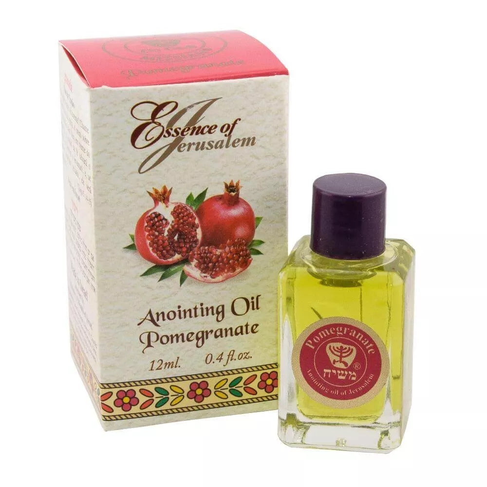 pomegranate anointing oil from Jerusalem for prayer and worship
