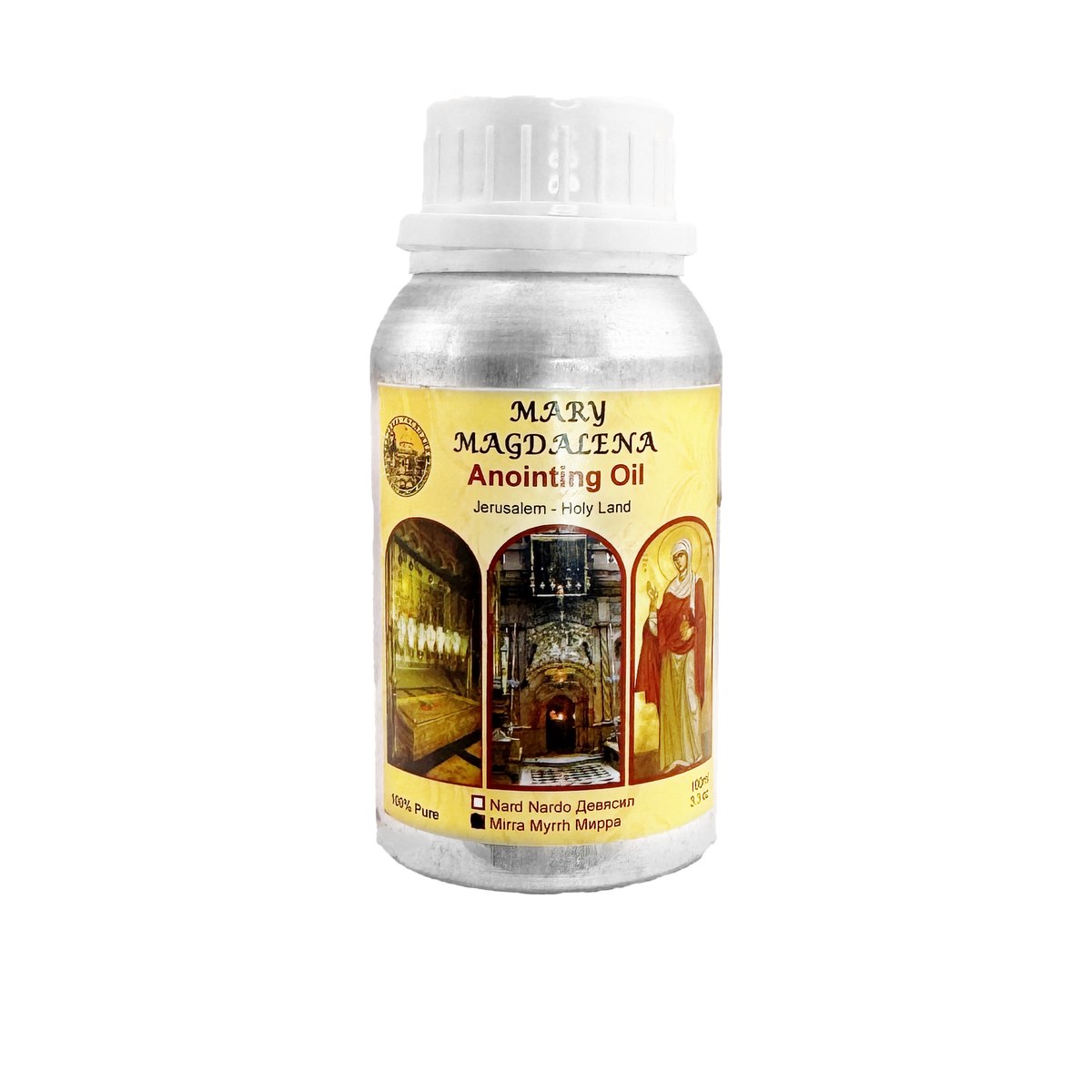 100% Pure Blessed Anointing Oil Mary Magdalena Myrrh Scented Jerusalem Holy Land - 3.3fl.oz/100ml