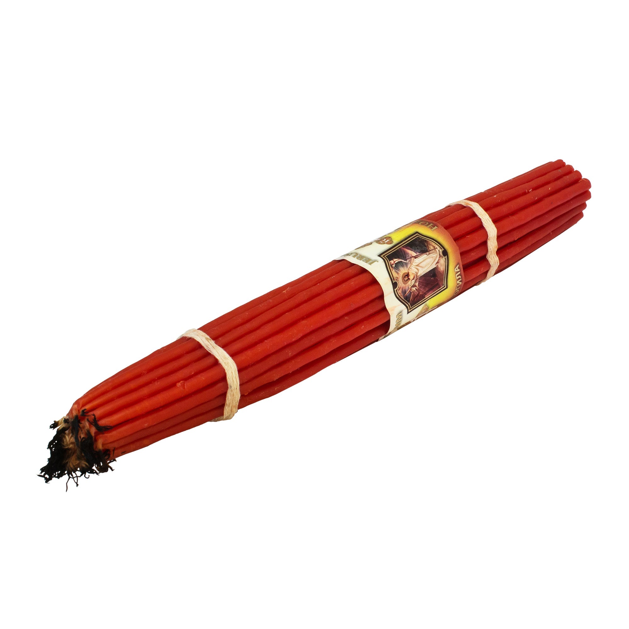 Natural Wax Candles 33 Jerusalem Candles in Red from the Church of Holy Sepulcher 29 cm