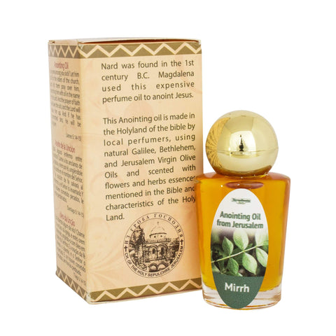 Anointing Oil Myrrh from Holy Land Blessed in Jerusalem by Terra Santa 0,6 fl.oz (20 ml)