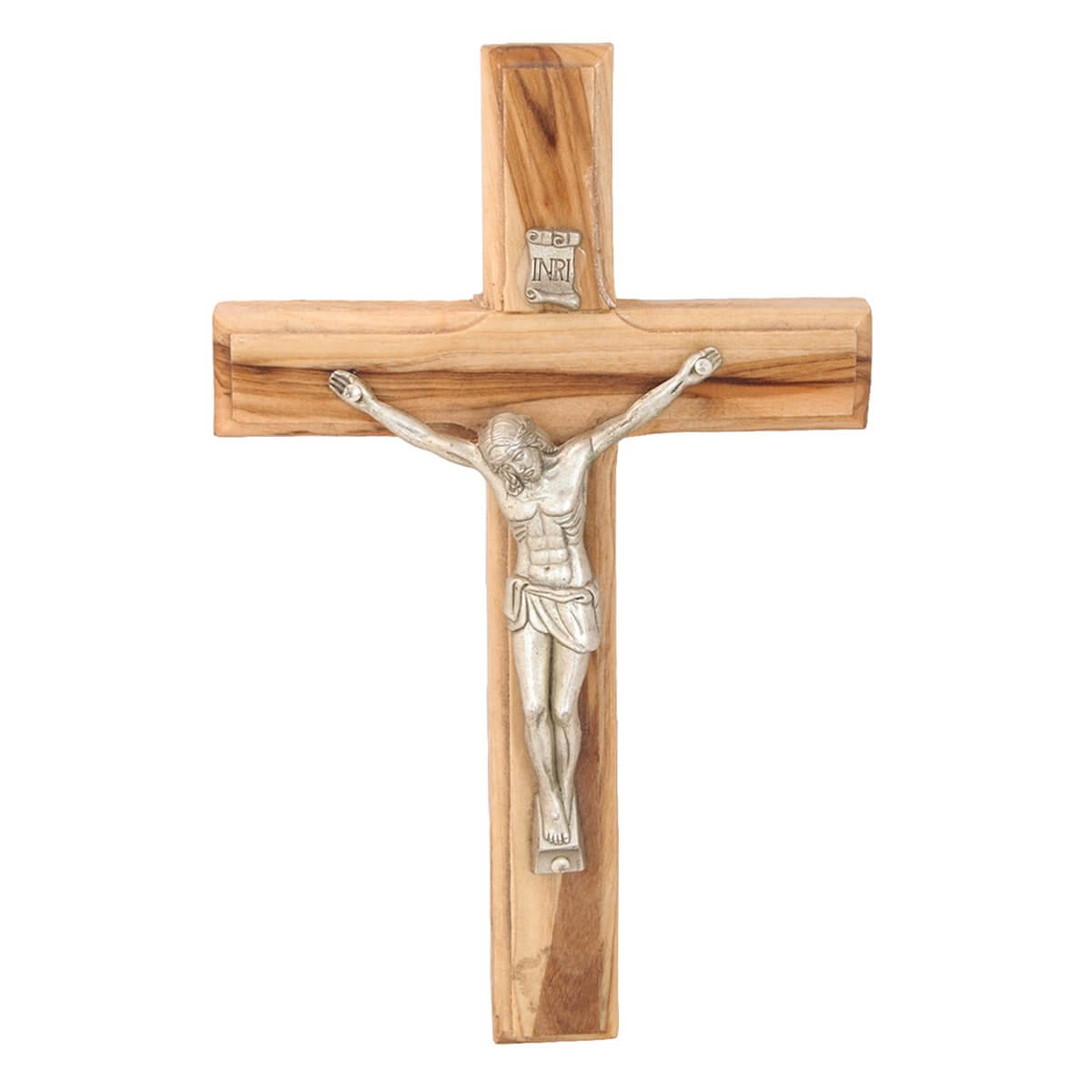 Hand Made Wall Cross Saint Benedict the Holy Land 14cm/ 5.5inch - Holy Land Store