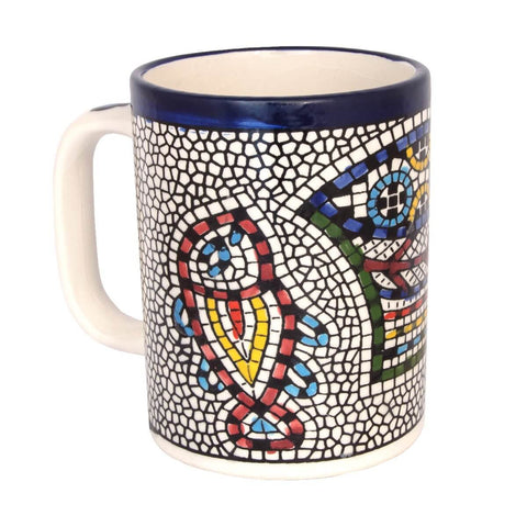 Handmade decorative mug Tabgha Armenian Ceramics Jerusalem