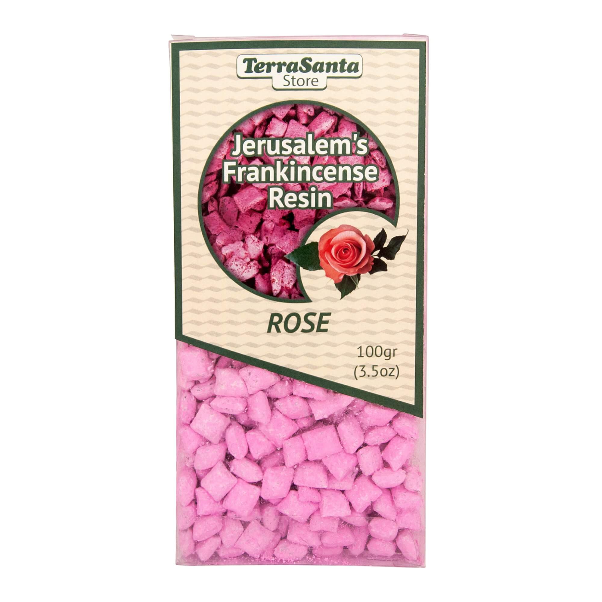 Aromatic Frankincense Resin Tears Incense ROSE Burner from Jerusalem 3.5oz/100gr