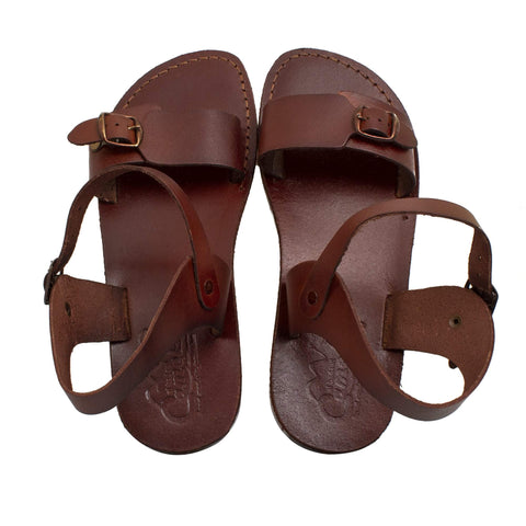 Handmade Natural Camel Genuine Leather Sandals for Men Biblical Jerusalem by Adida