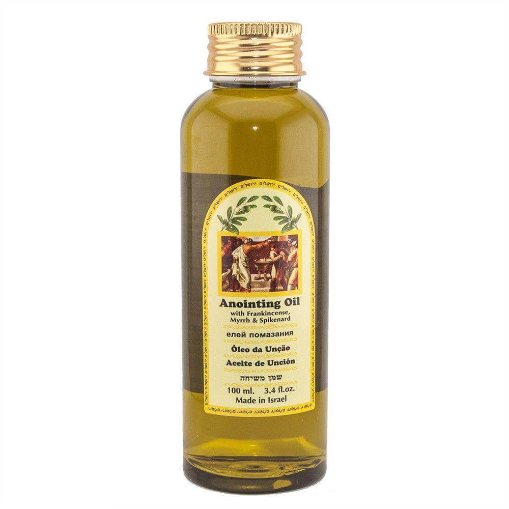 Bottle of Aromatic Anointing Oil with Frankincense, Nard & Myrrh Certified From Holy Land 30/60/100ml