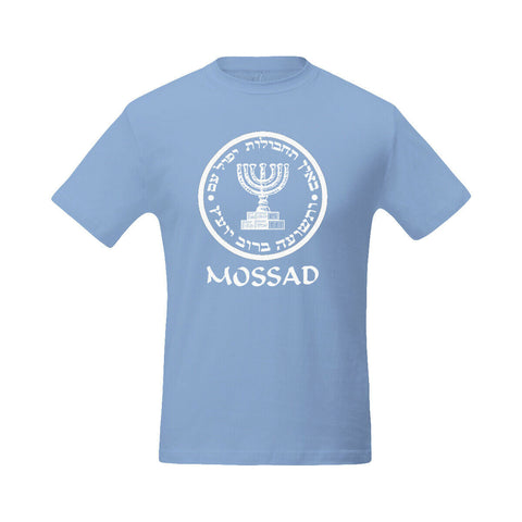 T-Shirt Israeli CIA Army Mossad Emblem Short Sleeved Men's Crew Neck 100%Cotton