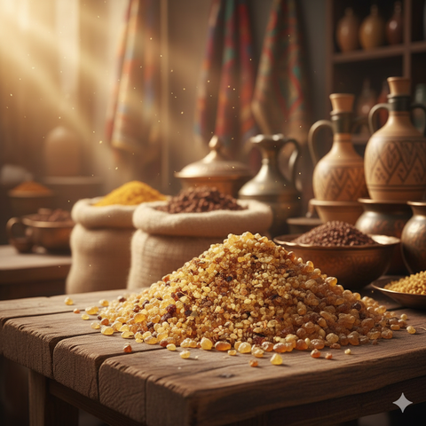 Myrrh-Scented Frankincense Resin Incense Brick — Church Grade (Jerusalem)