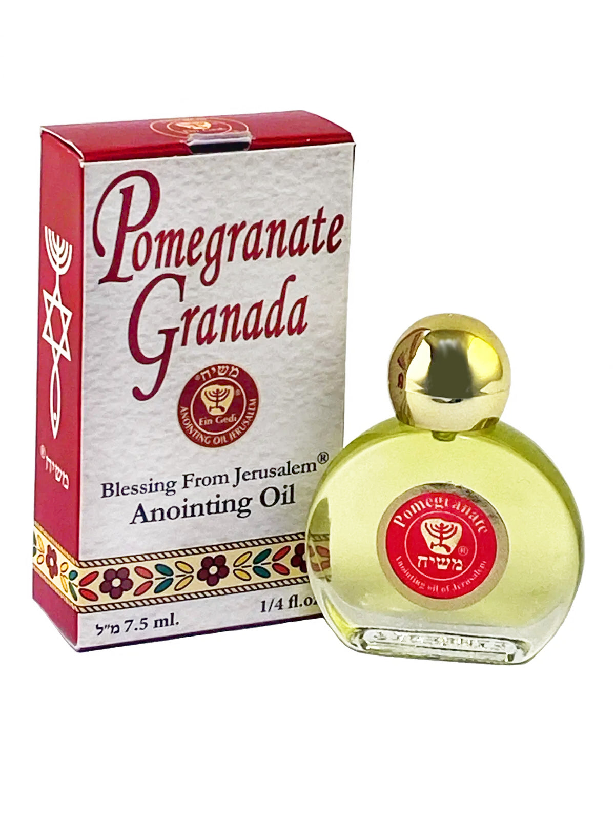 Pomegranate Anointing Oil by Ein Gedi – 7.5 ml bottle from Jerusalem
