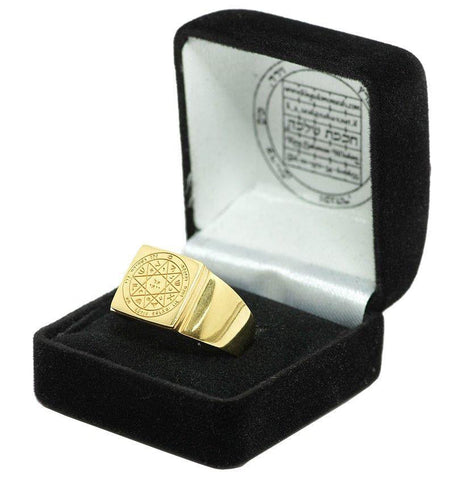 Seal of Guarding and Protection Signet Ring Pentacle King Solomon Silver 925 (6-13 sizes)