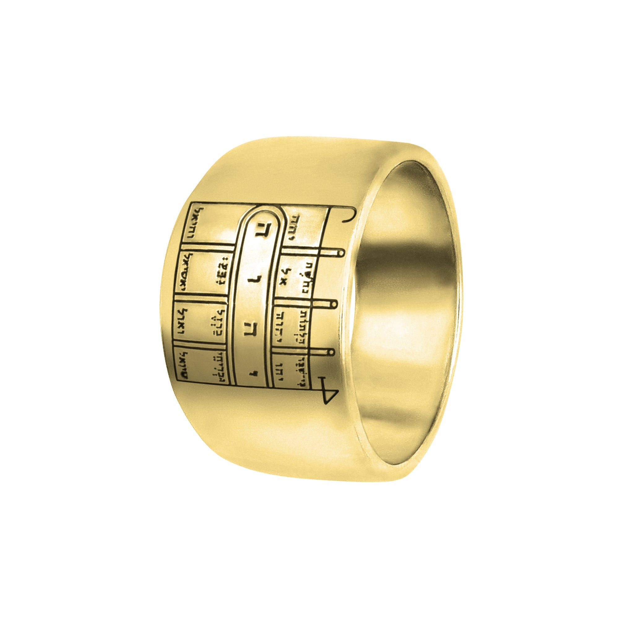 Path Clearing Seal King Solomon Ring Amulet Kabbalah Silver 925 (6-13 size)