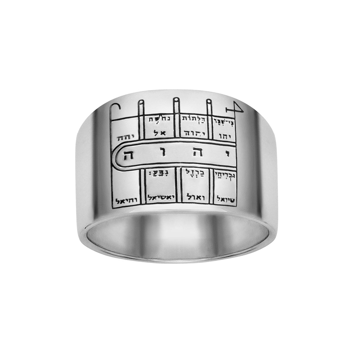 Path Clearing Seal King Solomon Ring Amulet Kabbalah Silver 925 (6-13 size)