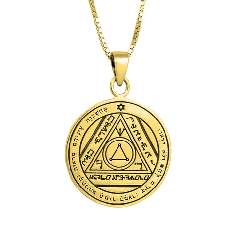 King Solomon Seal Pendant Amulet of Energy Concentration. The Sixth Seal of the Sun Silver 925