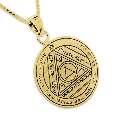 King Solomon Seal Pendant Amulet of Energy Concentration. The Sixth Seal of the Sun Silver 925