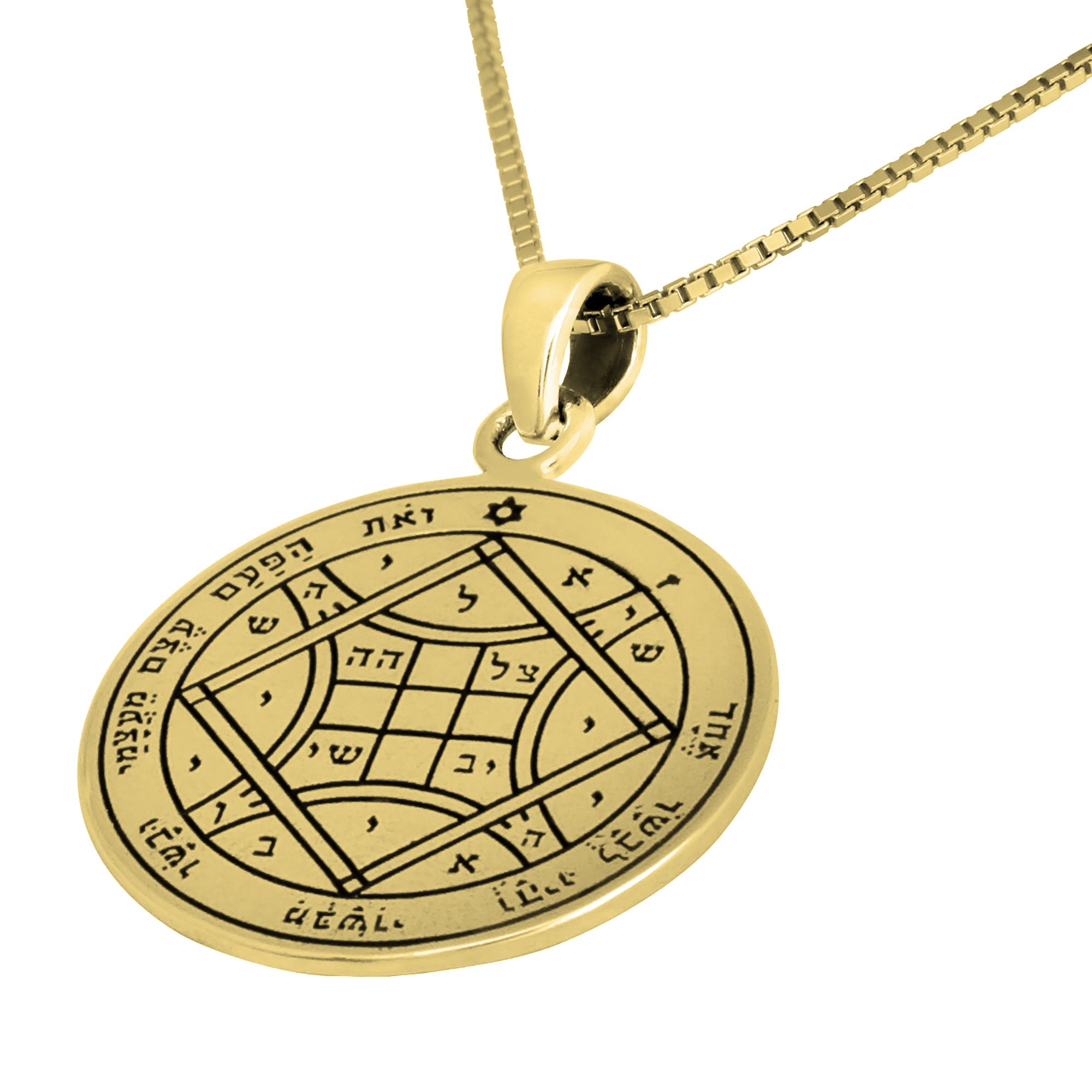 King Solomon Seal of Love Fouth Seal of Venus Pendant Amulet Talisman Silver 925