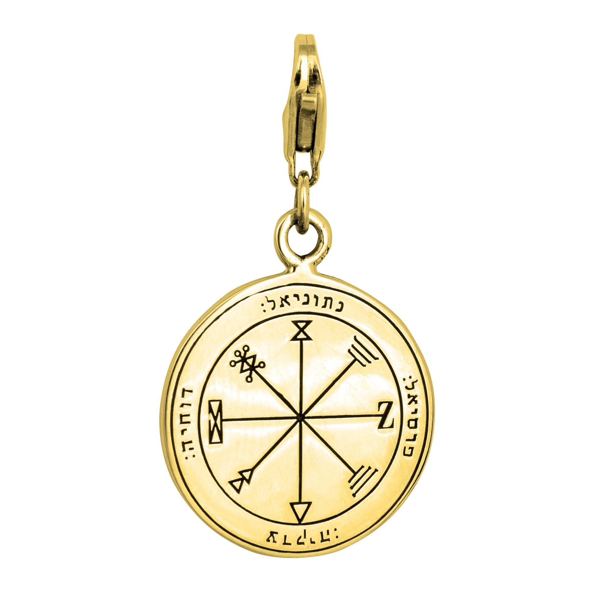 Profusion Seal Pendant Kabbalah King Solomon Pendant Carabin Silver 925 Ø 0,6"