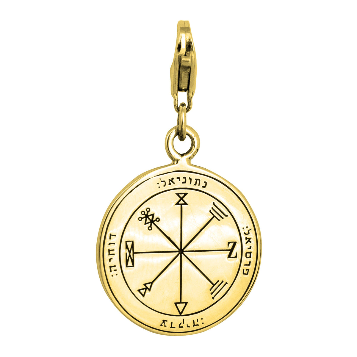Profusion Seal Pendant Kabbalah King Solomon Pendant Carabin Silver 925 Ø 0,6"