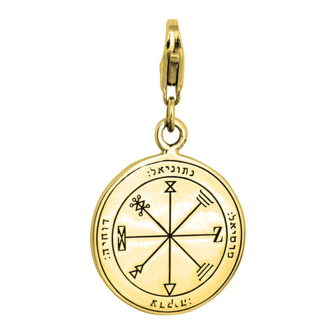 Profusion Seal Pendant Kabbalah King Solomon Pendant Carabin Silver 925 Ø 0,6"
