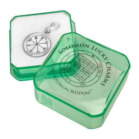 Profusion Seal Pendant Kabbalah King Solomon Pendant Carabin Silver 925 Ø 0,6"