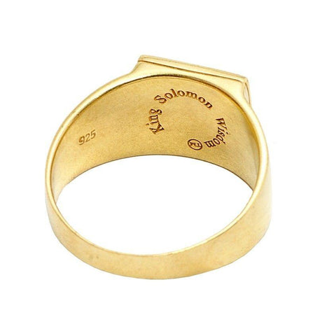 Seal of Guarding and Protection Signet Ring Pentacle King Solomon Silver 925 (6-13 sizes)