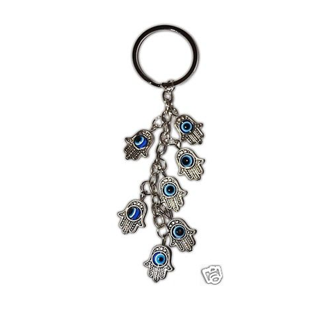 Sacred Key Chain Amulet Against Evil Eye Hamsa from Holy land 4.3 inch (11 cm)