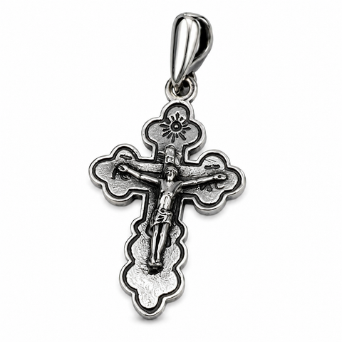 925 Sterling Silver Crucifix Pendant Holy Land Christian Cross