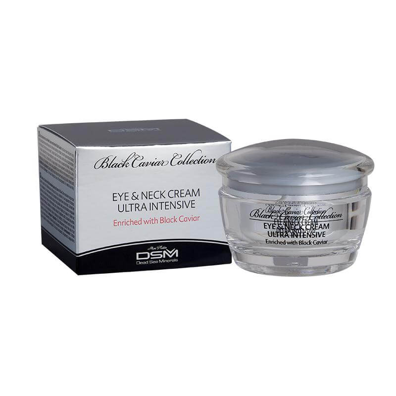 Eye & Neck Ultra Intensive Cream with Vitamins Capsules Black Caviar DSM Mon Platin 1,7 fl.oz (50 ml)