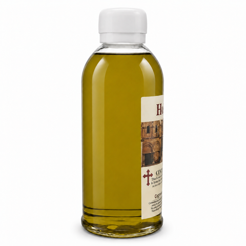 Pure Virgin Olive Oil Blessed in Jerusalem Church - Holy Land Anointing Oil